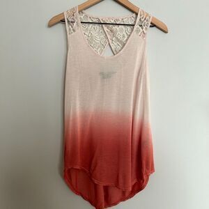 Mine Ombre Tank Top with Lace Detail Back